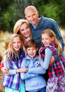 Dr. Bowden's family with husband and children